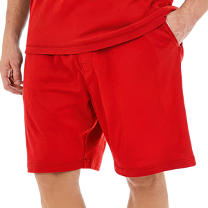 Shorts Bermuda pour homme bleu marine à séchage rapide avec poches, taille élastique, style décontracté - Product Image 3