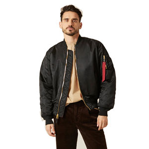Veste bomber pour homme personnalisée en violet, respirante et imperméable, style hip-hop pour l'hiver, prix de gros, service OEM, directement de l'usine - Product Image 1