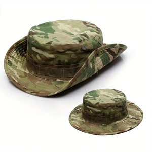 Sombrero de Pesca y Senderismo con Estampado de Camuflaje Personalizado, Ala Ancha, Protección Solar UPF50+, Transpirable - Product Image 2