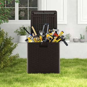 Contenitore per Stoccaggio Resistente alle Intemperie da 31/73/100 Galloni con Coperchio Bloccabile, Soluzione per Deposito e Stoccaggio - Product Image 1