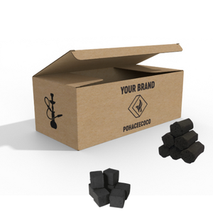 Producto superior Shisha Hookah Briqueta de carbón Calidad Premium Baja ceniza OEM Etiqueta privada Hecho Indonesia Cáscara de coco natural - Product Image 1