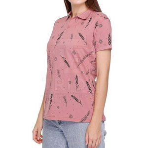 Camiseta Polo Casual de Manga Corta para Mujer, Corte Ajustado, Sublimada, Personalizada - Product Image 3