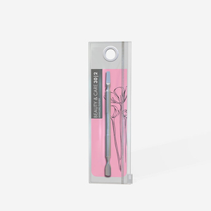 Pousse-ongles et nettoyeur de qualité supérieure avec manche en acier inoxydable solide, ensemble d'emballage personnalisé, kit de manucure - Product Image 2