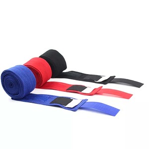 Bandages de boxe élastiques personnalisés de qualité supérieure, dernières nouveautés en polyester, vente en gros, équipement d'arts martiaux, couleur et logo personnalisables - Product Image 1
