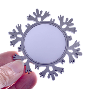 Adornos Navideños Personalizados de Metal para Sublimación, Copos de Nieve para Decoración de Árboles de Navidad - Product Image 3