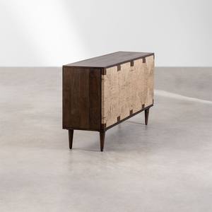 Buffet Vandana Grand Maxima 160x40 cm en bois de manguier et jute Evans - Product Image 4