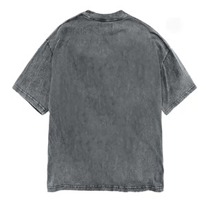 เสื้อยืดคอกลมแขนสั้นผู้ชายแบบปรับแต่งได้ สไตล์สตรีทแวร์ ผ้าโพลีเอสเตอร์/คอตตอนถัก 120gsm พิมพ์ลายดิจิทัล ไซส์ใหญ่ ไม่หดตัว - Product Image 2