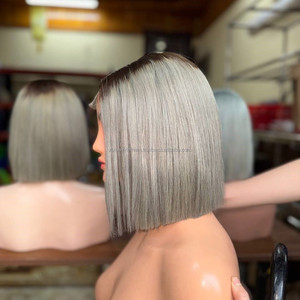 Hot Trending <b>Bob</b> <b>Wig</b> Vietnamese Raw Hair Human Hair <b>Wigs</b> Smooth Straight Hair Products Glueless Lace Front <b>Wig</b> Style - Product Image 1