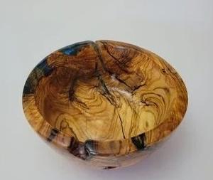 Bol en résine époxy et bois d'acacia fait main de luxe - Sans BPA, écologique, centre de table, décoration de cuisine et utilisation pour servir - Product Image 4