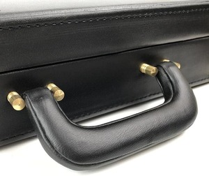 Mallette rigide pour tablier de franc-maçon provincial – Simili cuir noir avec emblème G compas carré (doré) brodé à la main - Product Image 6
