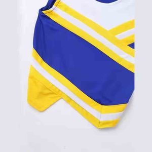 Tenue de pom-pom girl personnalisée avec logo, uniforme de cheerleading de haute qualité pour les événements scolaires, les événements sportifs et les spectacles sur scène - Product Image 5