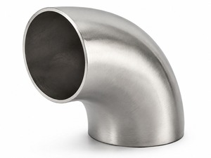 Codo de 90 grados de radio largo 1.5D de 8 pulgadas DN200 de acero inoxidable SS 304L 316 SCH 10/10S/40S/STD BW sin soldadura/soldado de 1/2"-8" - Product Image 1