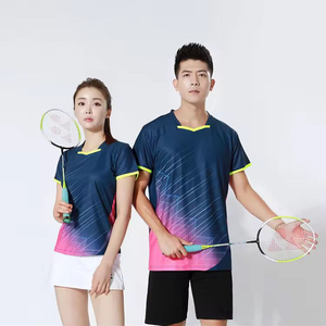 Camiseta de Tenis para Hombre al por Mayor OEM, Color Azul Marino Oscuro con Detalles en Amarillo Neón, Ropa Deportiva Transpirable de Malla, Secado Rápido, Fabricante de Camisetas - Product Image 6