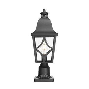 Outdoor Waterproof Aluminum Housing Glass Lamp Post <b>Light</b> Fixture Garden Patio Fence Deck Lighting-Outdoor <b>Pillar</b> <b>Lights</b> for - Product Image 2