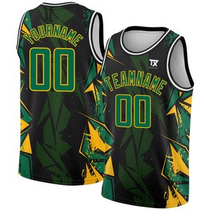 Service OEM Maillots de basket sans manches Vêtements de sport respirants en polyester Maillots d'équipe Fourniture en gros de maillots de basket - Product Image 1