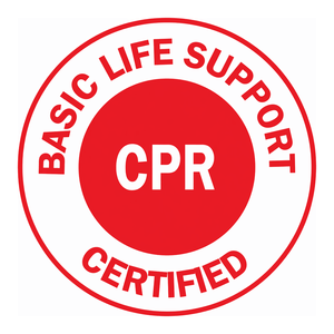 Étiquettes ovales autocollantes durables Brady pour casques de sécurité, finition mate, double face, gaufrées pour l'identification de sécurité CPR et BLS - Product Image 1