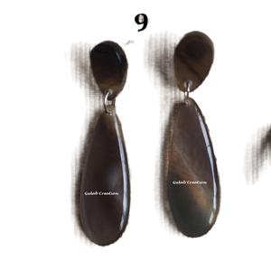 Pendientes de aro de lágrima de cuerno de búfalo natural hechos a mano ligeros ecológicos estilo Tribal joyería de moda para mujeres - Product Image 1