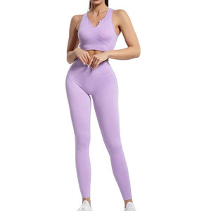 Ensemble de yoga de qualité supérieure avec tissu respirant et écologique, tenue de sport active 2 pièces - Product Image 1