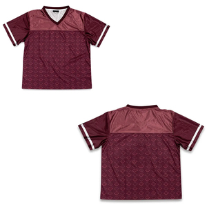Camiseta de Fútbol Americano Retro Personalizada, Estilo Oversize, Corte Cuadrado, 100% Poliéster Transpirable, Talla Grande, Ropa Urbana Corta - Product Image 1