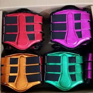 High Quality Custom Neoprene Faux Fur <b>Brushing</b> <b>Boots</b> Breathable Equestrian Horse Products Direct From Pakistan Manufacturer - Product Image 2