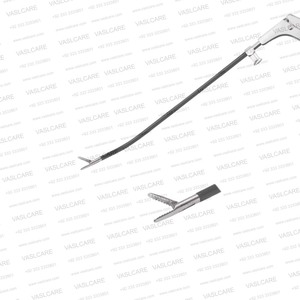 Pinzas de agarre para frente Daniel Endo de 6 pulgadas, curvadas a la izquierda, maleables, aisladas, endoscópicas, instrumento de cirugía plástica para frente Vaslcare - Product Image 3