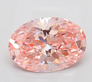 Diamante Rosa Natural Ovalado Brillante de 2.05-2.10 Ct, Color Intenso, Claridad VS2, Certificado, Gema Suelta Rara de Inversión - Product Image 1