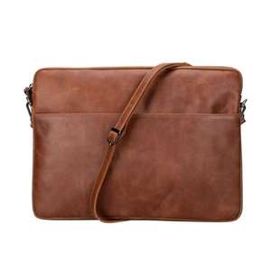 Bolsos para Portátil de Cuero 100% Genuino, Modernos, Coreanos, Personalizables, Impermeables, Fáciles de Llevar, con Correa Larga para Llevar Cruzado - Product Image 4