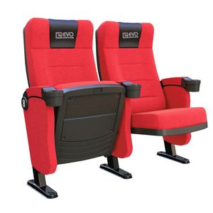 Silla de cine diseñada para uso a largo plazo con respaldo de soporte y superficie lisa, ideal para entornos de entretenimiento. - Product Image 5