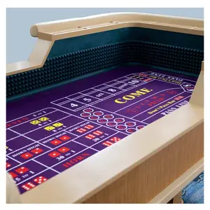 High Quality Waterproof Solid Wood Craps Dice Table Customizable Professional Casino Poker Table