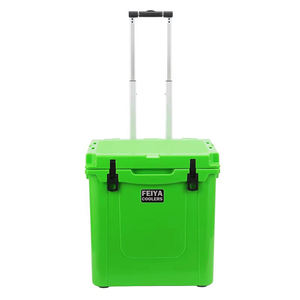 Nevera Aislada Rotomoldeada Premium de 45 Cuartos con <span class=keywords><strong>Base</strong></span> con Ruedas para Acampar al Aire Libre, Uso en la Playa, Estampado de Camuflaje Animal, Almacenamiento de Alimentos - Product Image 4