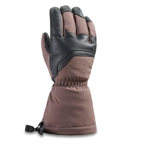 Fournisseur direct d'usine, conception de logo personnalisée, gants de ski isolés pour l'hiver, respirants, en cuir de chèvre, imperméables, caractéristiques thermiques, pour hommes - Product Image 2