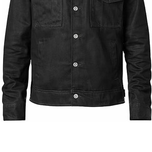 Lightweight Trucker Jean <b>Jacket</b> For Men Stylish Durable Classic Fit Men's Denim <b>Jacket</b> Casual Everyday Wear Comfortable - Product Image 2