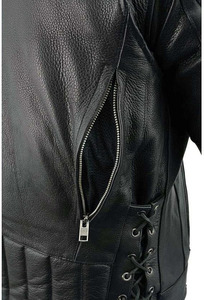 Chaqueta de Motocicleta Reversible Impermeable y Ventilada de Cuero Unisex SAMROZ SPORTS, Protección para Motocross, Transpirable - Product Image 3