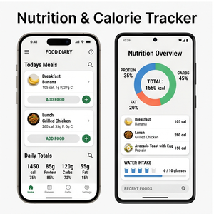 Application RoyalCraft Diet Planner – Plans repas, suivi nutritionnel, guide de perte de poids et d'alimentation saine IOS/Android/Linux/Mac - Product Image 3