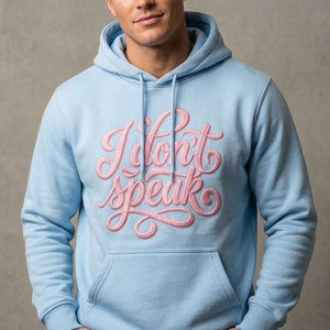 Sudadera con Capucha de Alta Calidad con Estampado Puff, Tejido Grueso, Diseño Personalizado, Ropa Urbana para Todas las Temporadas - Product Image 3