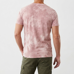 Camiseta de Hombre Estilo Urbano con Lavado Ácido, Diseño Sólido, Corte Holgado, 180 Gramos, 100% Algodón, Venta al Por Mayor - Product Image 2