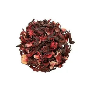 Flores de Hibisco Secas, Hojas Sueltas de Rosella, Té de Hierbas, Flor de la Vida Roja para Mezclas de Té y Bebidas - Product Image 1