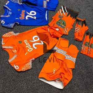 Vente en gros de maillots de football américain à 7 pads, uniformes à manches courtes, ensembles de football universitaire, confortables, élégants, service OEM - Product Image 3