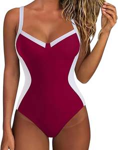 Traje de Baño de Una Pieza para Niñas, Estilo Nuevo, Conjunto de Una Pieza, Traje de Baño para Mujer, Ropa de Playa, Bikini Mini con Tanga y Escote Profundo en V - Product Image 5