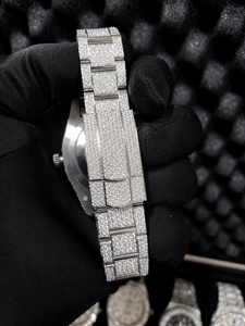 Factory Price Fully VVS Moissanite Diamond Studded Iced Out Style Fashion 41 MM Wrist Watch For Man With Box Pass Diamond <b>Tester</b> - Product Image 4