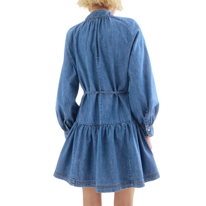 Vestidos de Mezclilla Casuales y Sencillos para Mujer, Verano/Invierno, 100% Algodón, Largo a Media Pantorrilla, Tela Cómoda, Venta al Por Mayor, Personalizables, Muestra Gratis - Product Image 5