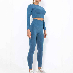 Nuevo Conjunto de Yoga para Mujer, Talla Grande, con Logotipo Personalizado, Diseño de Alto Rendimiento, Ropa Deportiva de 2 Piezas - Product Image 6