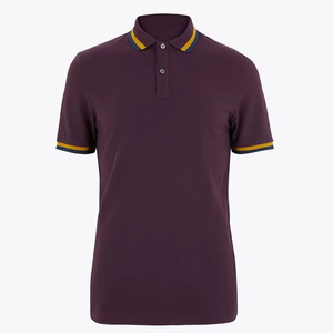 Camiseta Polo de Color Sólido para Hombre, Manga Corta, Mezcla de Algodón, Informal, para Golf, con Logotipo Personalizado, Ropa de Verano - Product Image 5