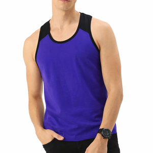 Débardeur de sport pour homme 100% coton sans manches séchage rapide respirant logo personnalisé musculation fitness vente en gros fabricant sur mesure - Product Image 2