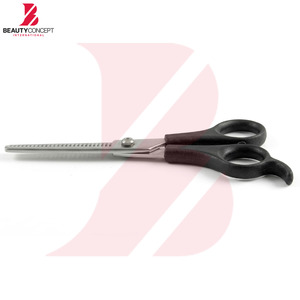 Ciseaux à effiler ergonomiques à manche noir avec dents fines, ciseaux de barbier professionnels pour une texturisation précise des cheveux - Product Image 5