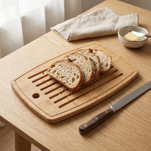 Planche à découper en bois d'acacia de qualité supérieure pour la cuisine, la découpe et le service - Product Image 3