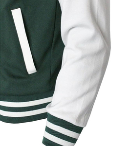 <b>Men's</b> <b>Varsity</b> <b>Jacket</b> Hooded Letterman <b>Bomber</b> <b>Jacket</b> Color Block Fleece Snap Button College <b>Jacket</b> Custom Wholesale OEM - Product Image 4