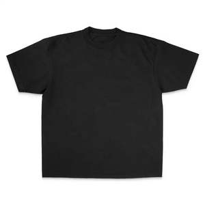 T-shirt Oversize Homme en Coton/Fibre de Bambou avec Épaules Tombantes et Ourlet Court Imprimé Style Urbain Tissu Toile – Vente en Gros - Product Image 4