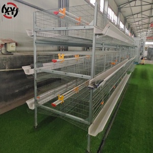 Jaula para Gallinas Ponedoras Tipo H <span class=keywords><strong>de</strong></span> 3-4 Niveles, Galvanizada por Inmersión en Caliente, Jaula <span class=keywords><strong>de</strong></span> Batería para 96-160 Aves, Equipo <span class=keywords><strong>de</strong></span> Avicultura para Producción <span class=keywords><strong>de</strong></span> Huevos - Product Image 3