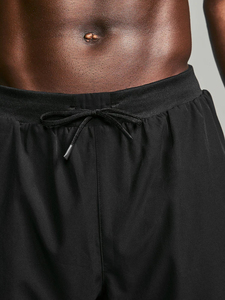 Shorts Homme 2026 Noir Uni Séchage Rapide avec Cordon de Serrage Taille Mi-Haute Décontracté en Polyester Tissé Personnalisable - Product Image 5
